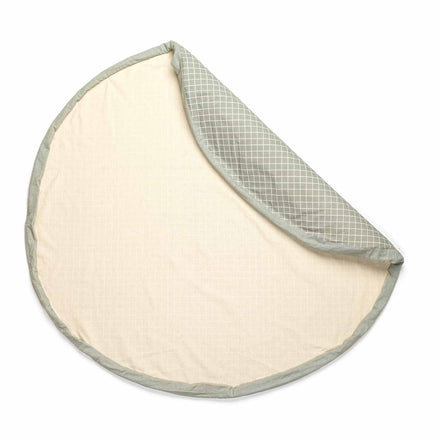 Play and Go Storage bag Organic | Play Mat Grid Green