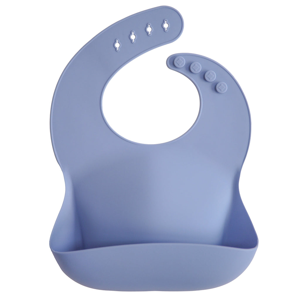 Mushie Bibs Silicone bib | Powder Blue