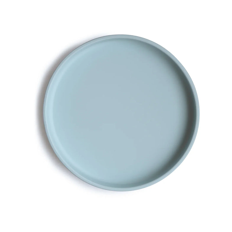 Mushie Silicone plate around with suction cup | Powder Blue