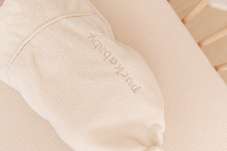 Puckababy Piep Teddy Swaddle sleeping bag 0-3m | Pure