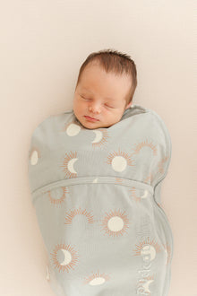 Puckababy Biep Swaddler sleeping bag 0-3m | Eclipse Clay