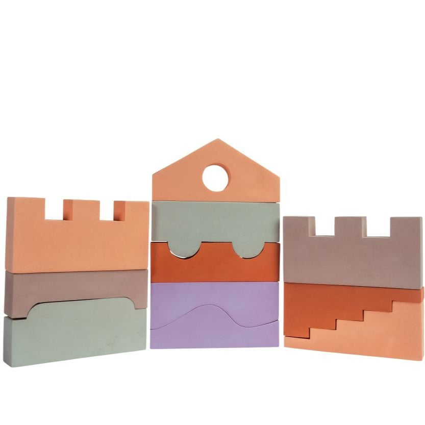 Moes Play Set 11 Foam Play Blocks Earth Colors