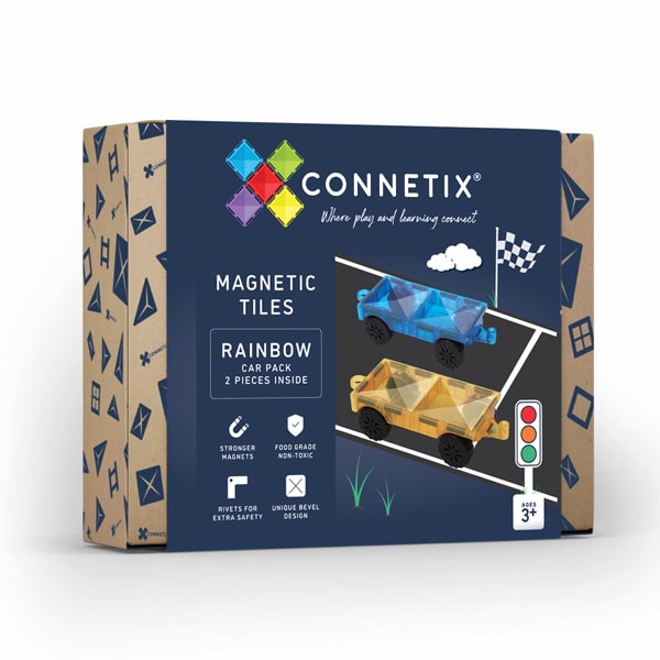 Connetix Tiles Rainbow Car Pack