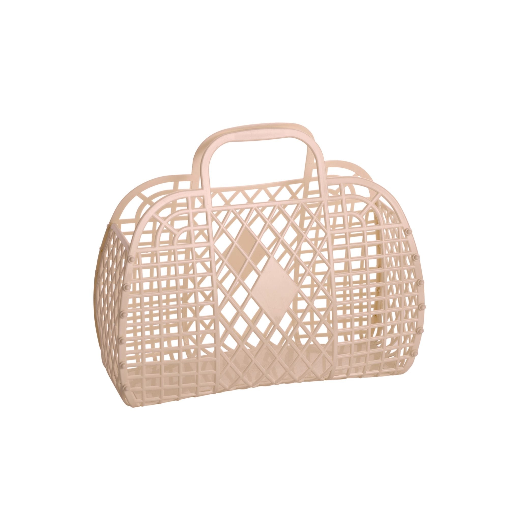 Sunjellies Retro Basket Small | Latte