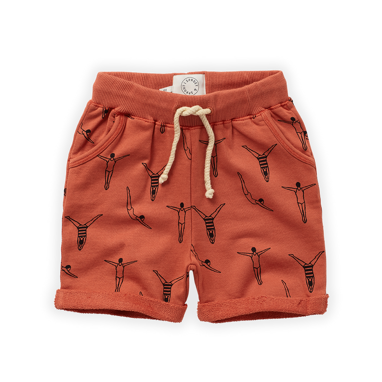 Sprout & Sprout Sweat Shorts | Swimmers Tuscany Red