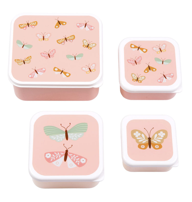 A Little Lovely Company Lunch & Snack Box Set | Butterflies