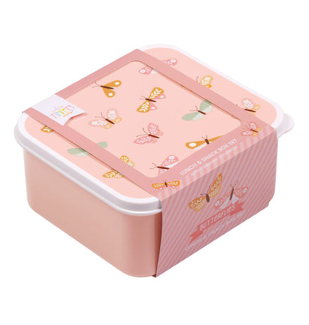 A Little Lovely Company Lunch & Snack Box Set | Butterflies