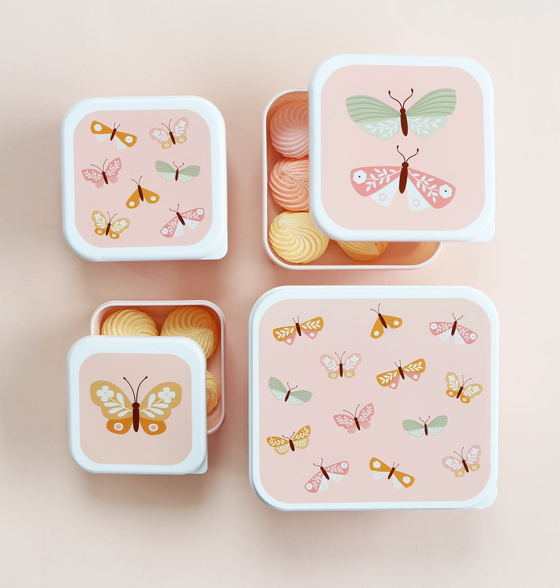 A Little Lovely Company Lunch & Snack Box Set | Butterflies