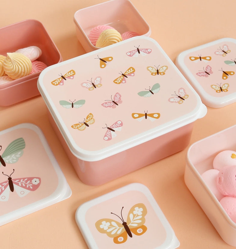 A Little Lovely Company Lunch & Snack Box Set | Butterflies