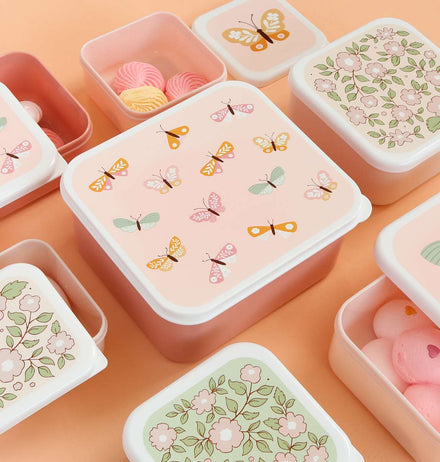 A Little Lovely Company Lunch & Snack Box Set | Butterflies