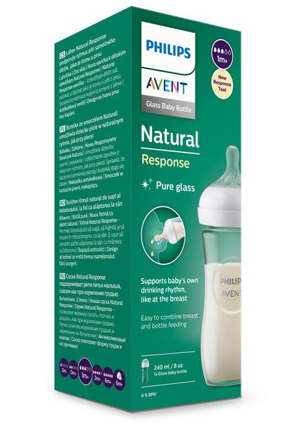 Avent Natural 3.0 suction bottle SCY933/01 240ml | Glass