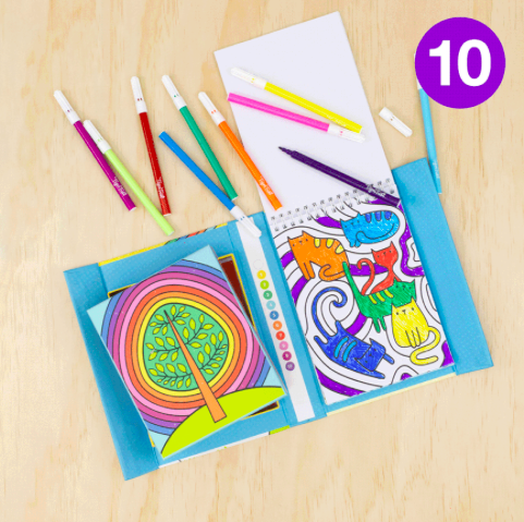 Tiger Tribe Take Away Color by Numbers Rainbow Garden +5 years