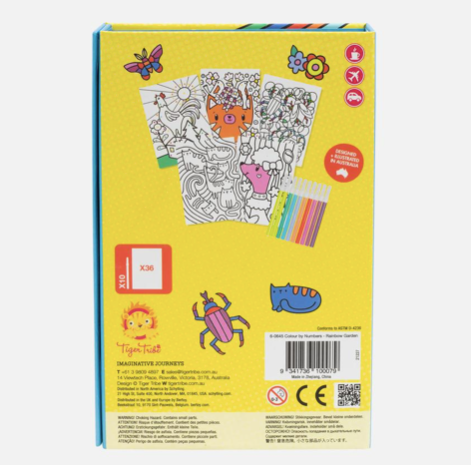 Tiger Tribe Take Away Color by Numbers Rainbow Garden +5 years