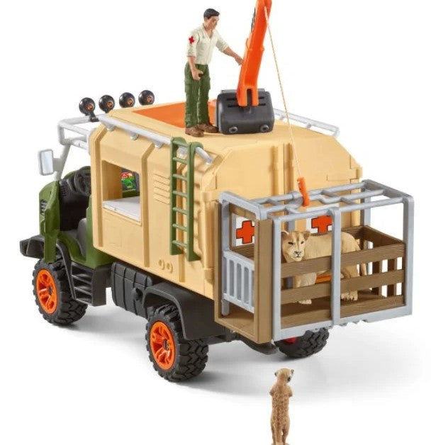 Schleich Rescue car Wild animals