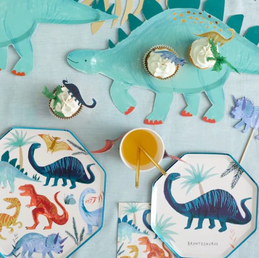 Meri meri set 16 paper napkins | Dinosaur
