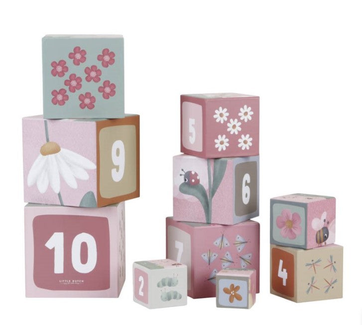 Little Dutch Stacking blocks | Flowers & Butterflies