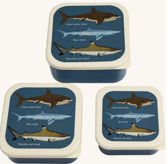 Set 3 Snack Boxes Sharks