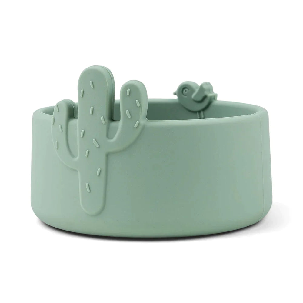 Done by Deer Silicone Bowl Set 2 | Lalee Sand /Green