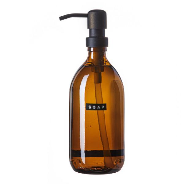 Wellmark hand soap 500ml brown glass - black | Soap