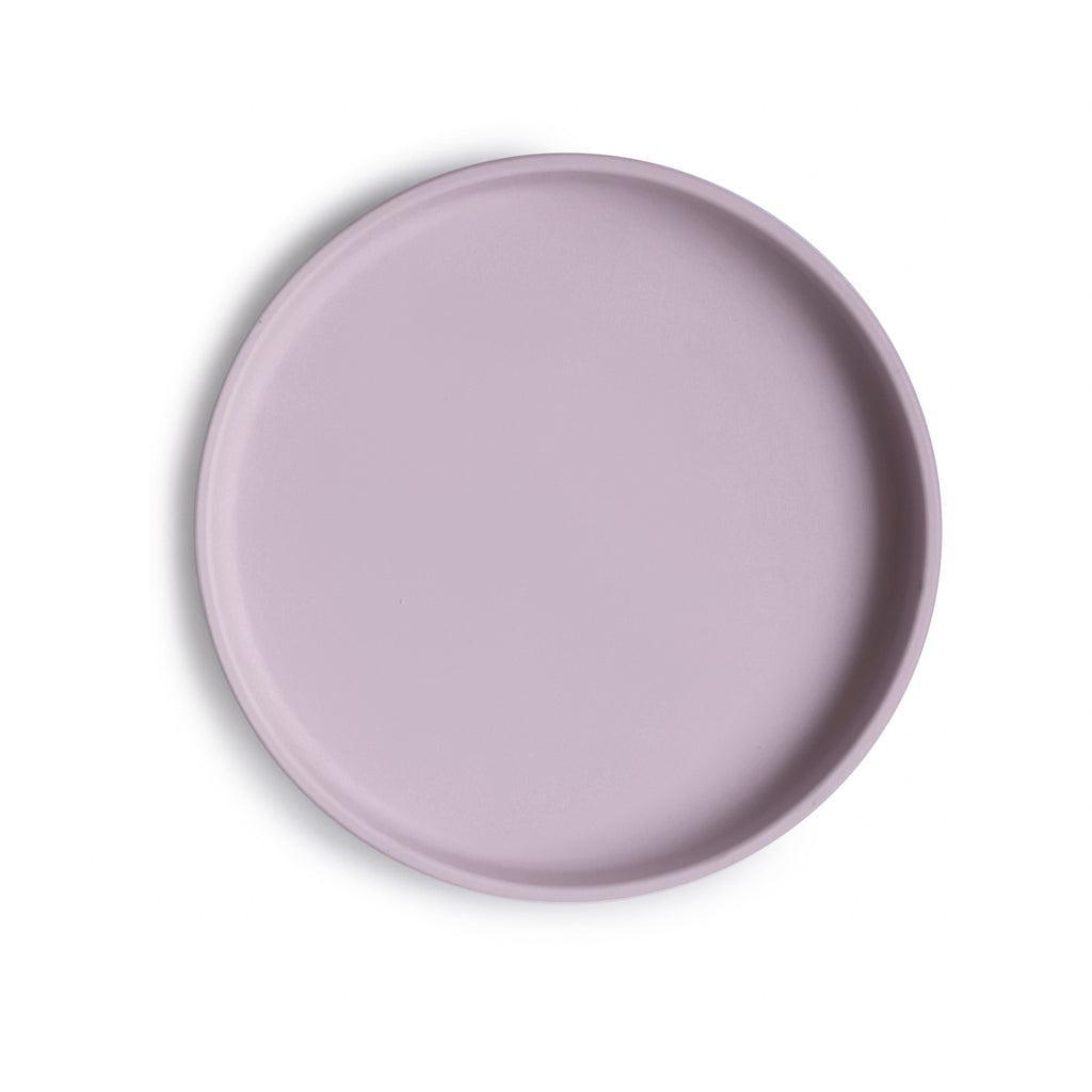 Mushie Silicone plate around with suction cup | Soft lilac