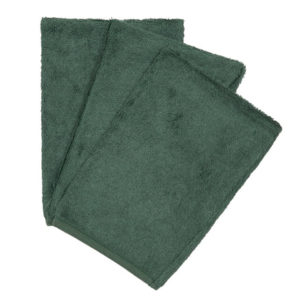 Timboo Set 3 Bamboo Washandjes | Aspen Green