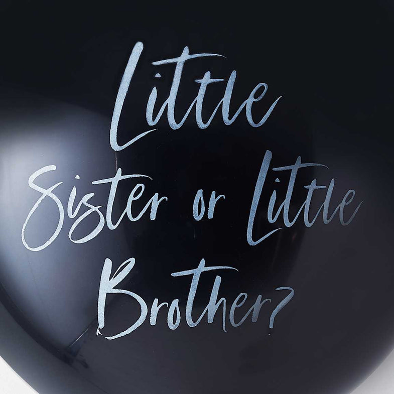 Ginger Ray Gender Reveal Balloon Kit | Little Brother or Little Sister