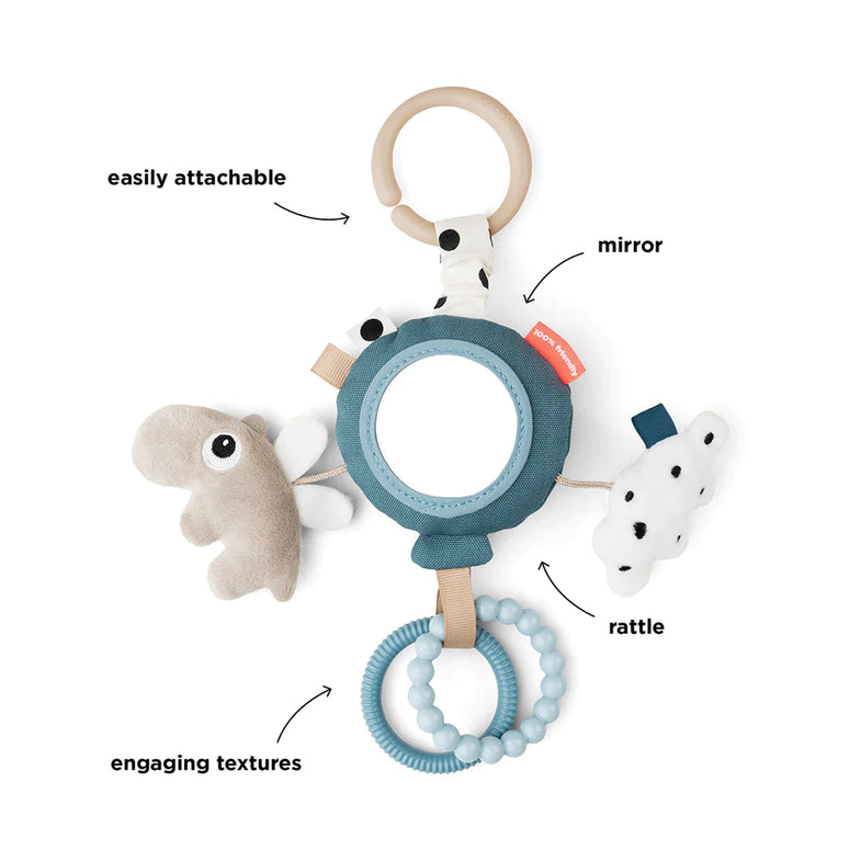 Done by Deer Maxi Cosi Activities toy Mirror | Happy Clouds Blue