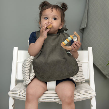 Les Rêves d'Anaïs Tripp Trapp Pillow | Stripes Olive