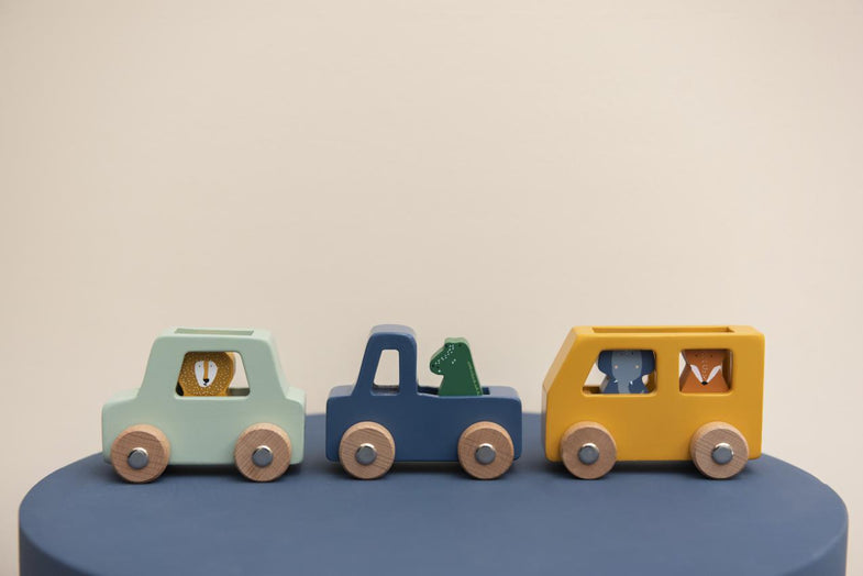 Trixie Wooden Cars Set 3
