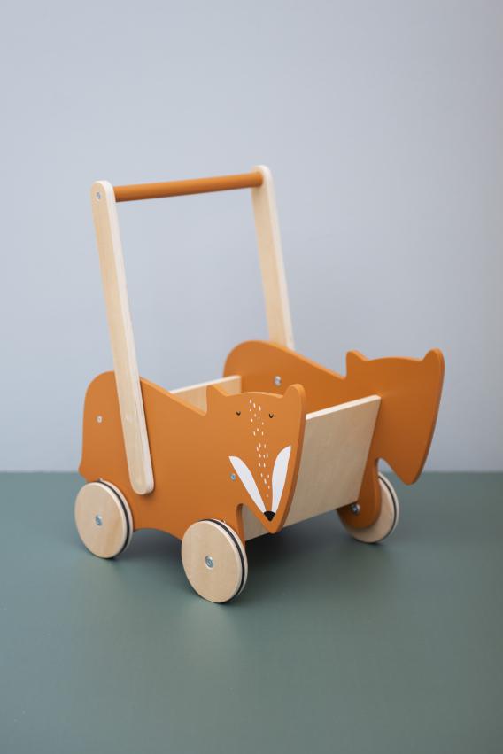 Trixie wooden push cart | Mr. Fox