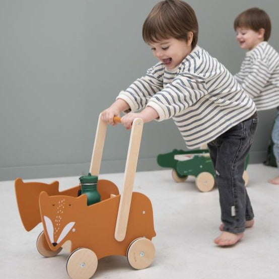 Trixie wooden push cart | Mr. Fox