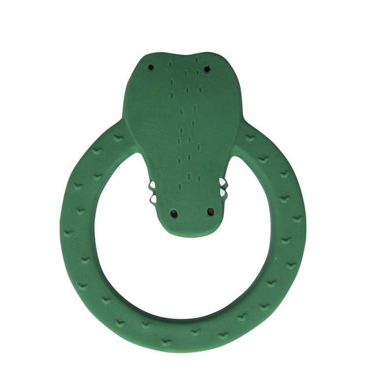 Trixie round Teether Toys Natural rubber | Mr. Crocodile