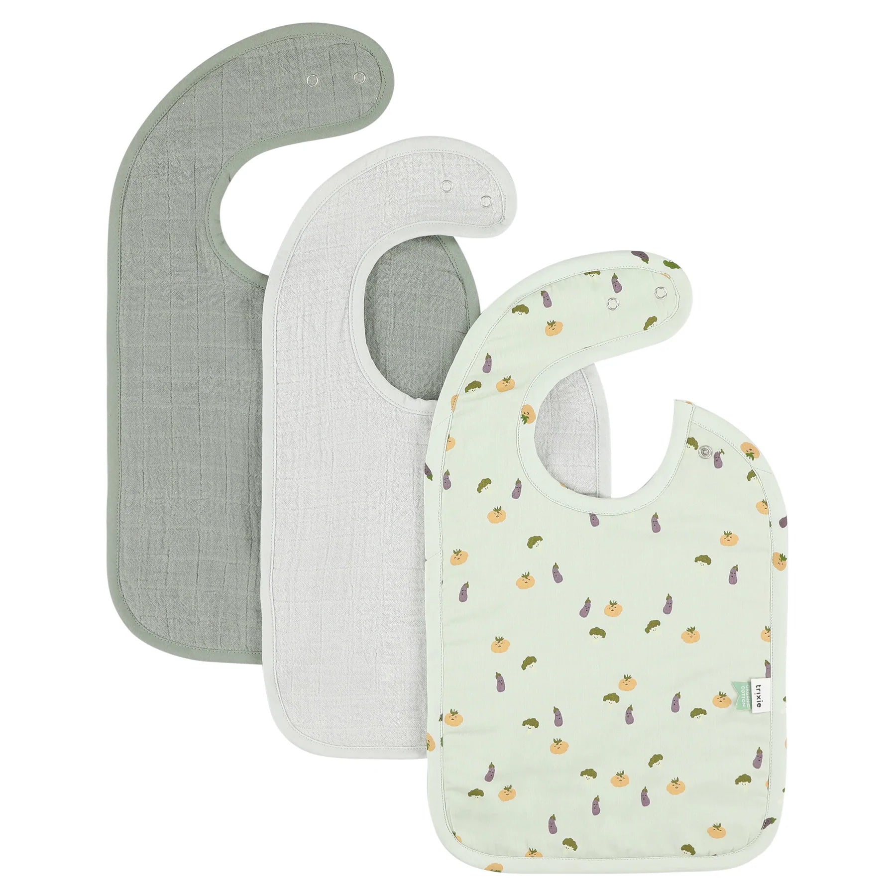 Trixie Bib 3-Pack | Friendly Vegetables