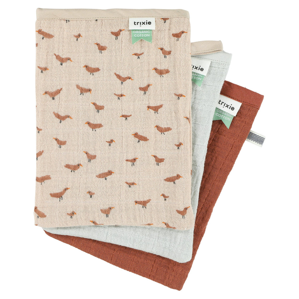 Trixie set 3 Hydrophilic washcloths | Babbling Birds