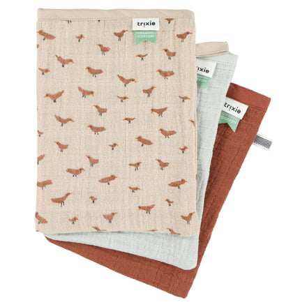 Trixie set 3 Hydrophilic washcloths | Babbling Birds