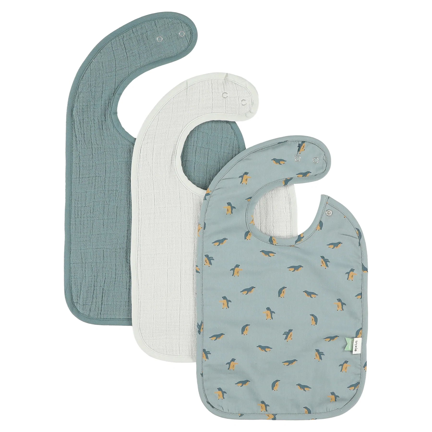 Trixie Bib 3-Pack | Peppy Penguins