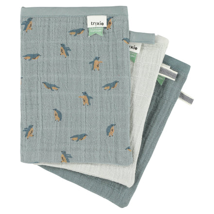 Trixie set 3 Hydrophilic washcloths | Peppy Penguins