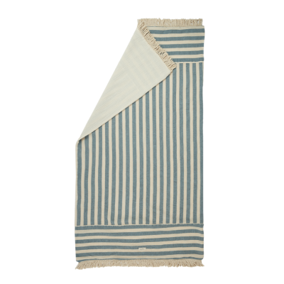 Nobodinoz Portofino Beach Tower beach towel | Blue Stripes