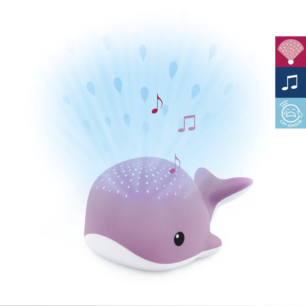 Zazu Wally The Whale - Projector with heart rate - Warm pink