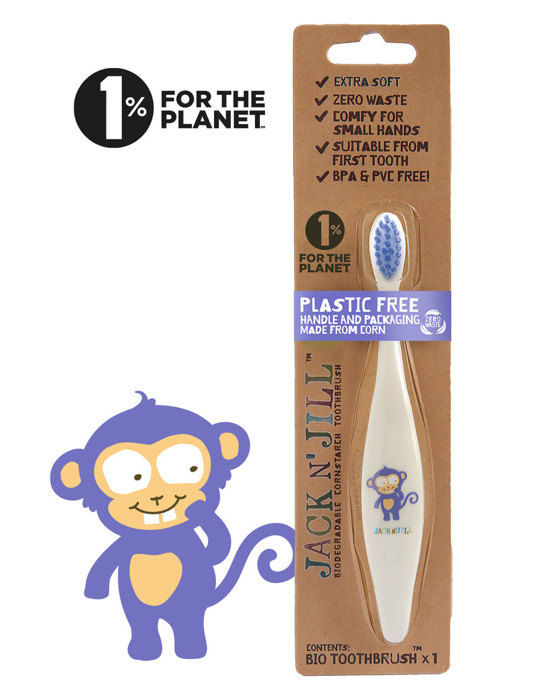 Jack N 'Jill Organic Toothbrush - Monkey