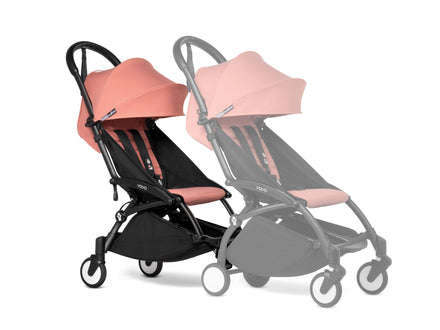 Babyzen Yoyo Connect Light Weight Double Folding Buggy | Black Without hood