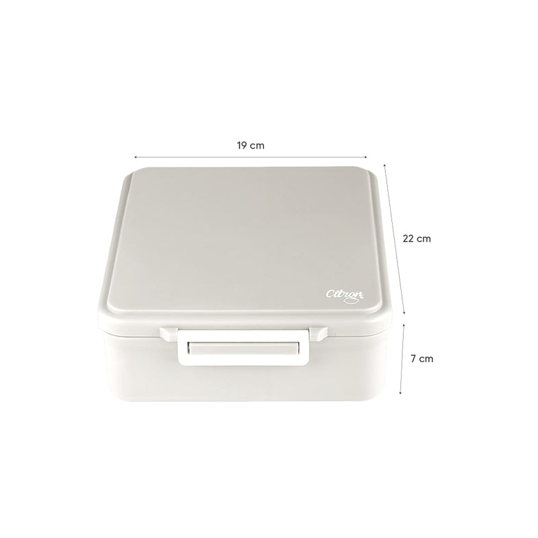 Citron lunch box with Thermal Food Jar | White Dino