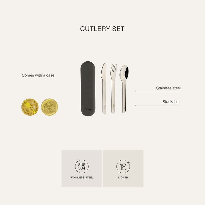 Citron Cutlery Set Silicone | Cream Cherry