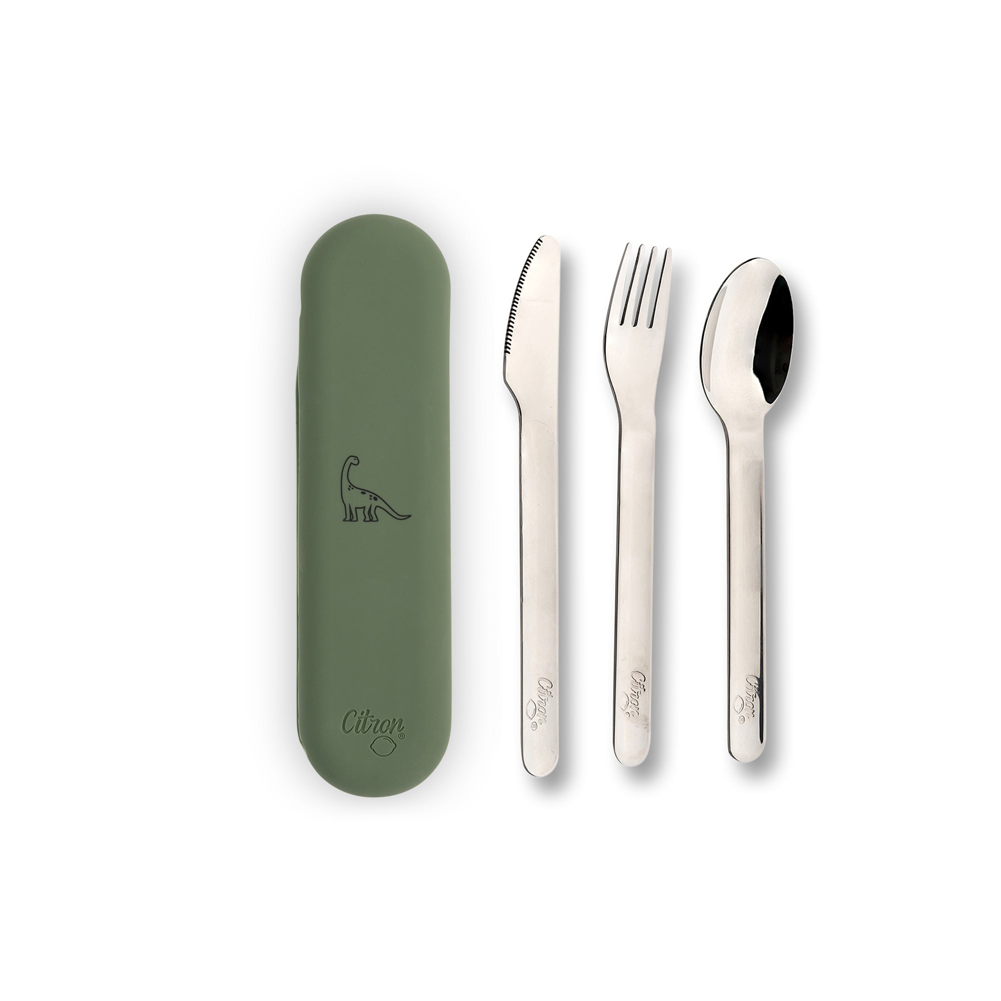 Citron Cutlery Set Silicone | Green