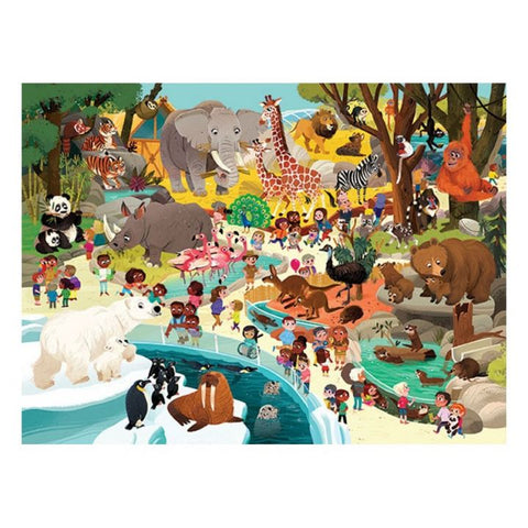 Crocodile Creek Puzzle 72 pieces | Day at the zoo