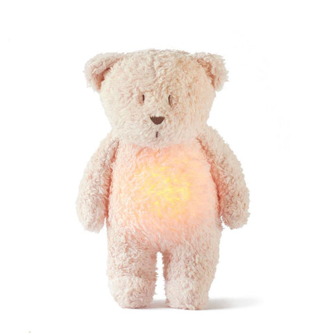 Moonie Cuddle Toy Heart Rate And Light - Bear Mineral Rose
