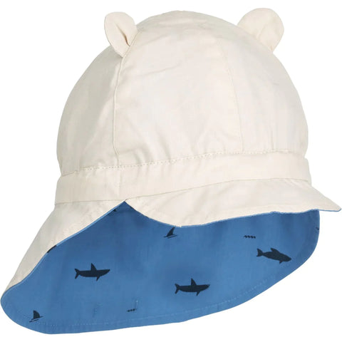 Liewood Gorm Reversible sun hat | Shark /Riverside