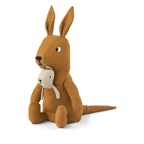 Liewood Halfdan Teddy Hug Large | Kangaroo Golden Caramel