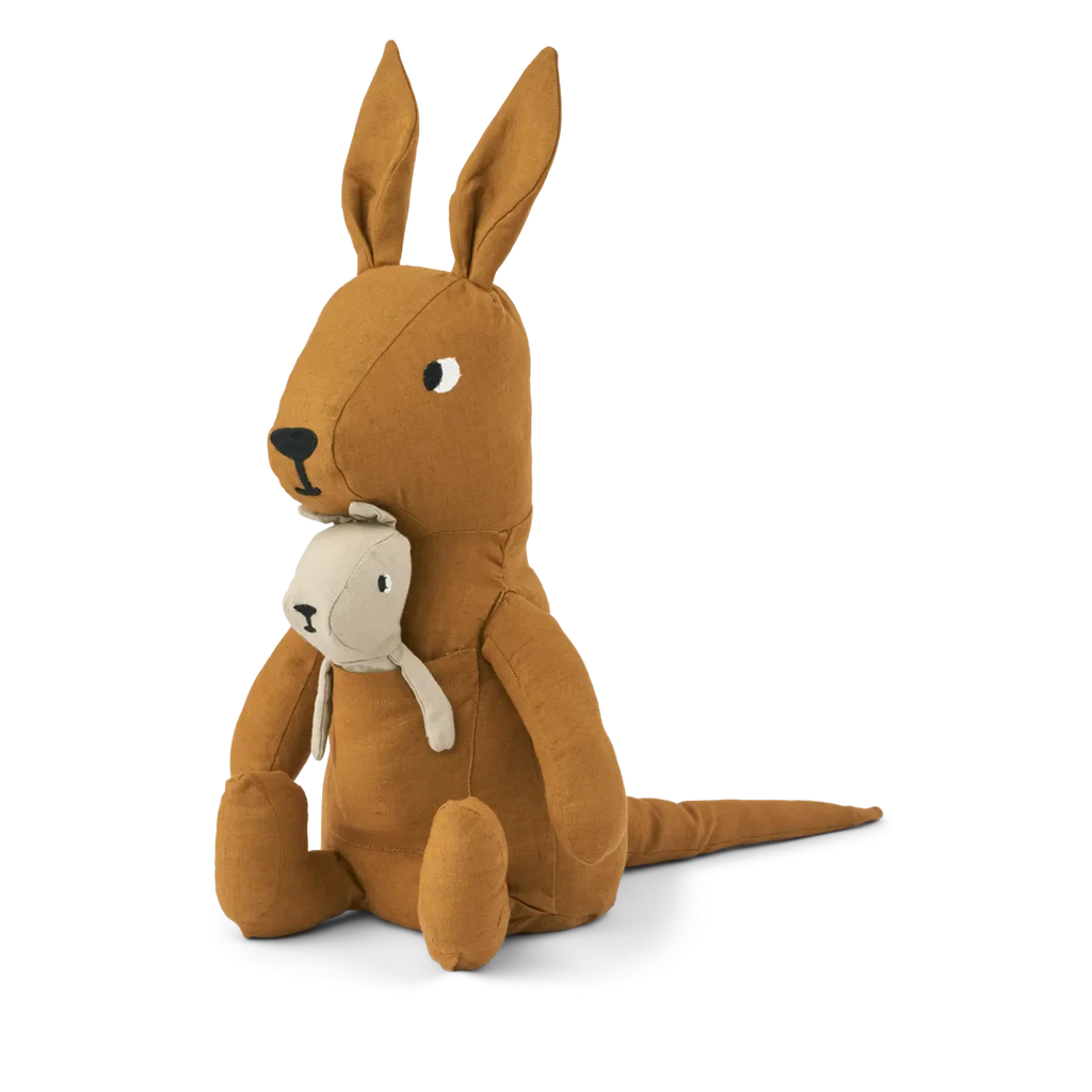 Liewood Myra Teddy Cuddle Small | Kangaroo Golden Caramel