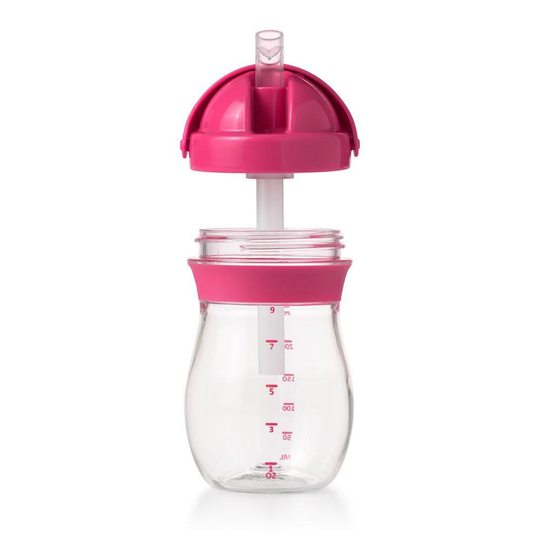 Oxo Tot Drinkbeker 270ml met rietje pink - DE GELE FLAMINGO - Kids concept store 
